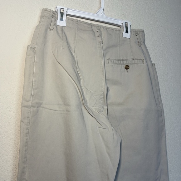 VINTAGE Eddie Bauer Tan Cream Pants 14 waist - Picture 4 of 6
